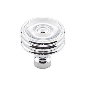 Top Knobs [TK881PC] Die Cast Zinc Cabinet Knob - Brixton Series - Polished Chrome Finish - 1 1/4" Dia.