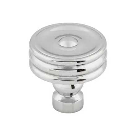 Top Knobs [TK881PC] Die Cast Zinc Cabinet Knob - Brixton Series - Polished Chrome Finish - 1 1/4&quot; Dia.