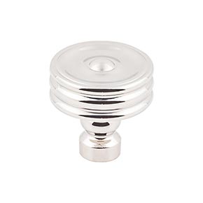Top Knobs [TK881PN] Die Cast Zinc Cabinet Knob - Brixton Series - Polished Nickel Finish - 1 1/4" Dia.