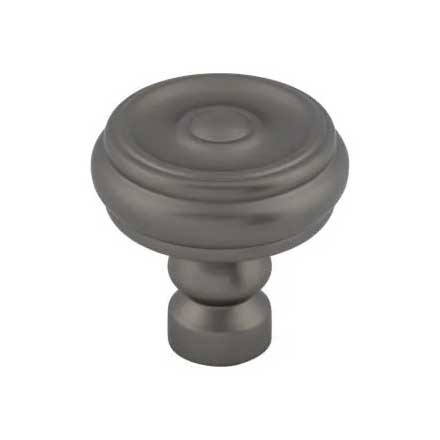 Top Knobs [TK882AG] Die Cast Zinc Cabinet Knob - Brixton Series - Ash Gray Finish - 1 1/4&quot; Dia.