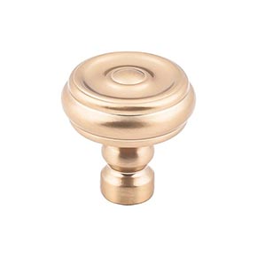 Top Knobs [TK882HB] Die Cast Zinc Cabinet Knob - Brixton Series - Honey Bronze Finish - 1 1/4" Dia.