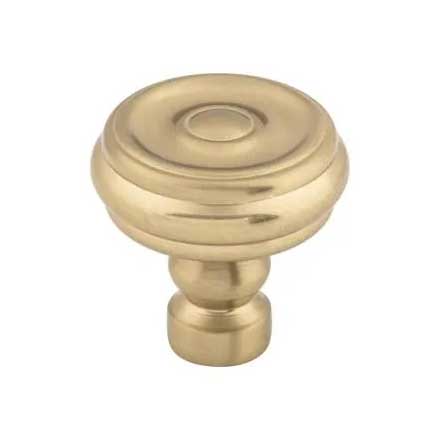 Top Knobs [TK882HB] Die Cast Zinc Cabinet Knob - Brixton Series - Honey Bronze Finish - 1 1/4&quot; Dia.