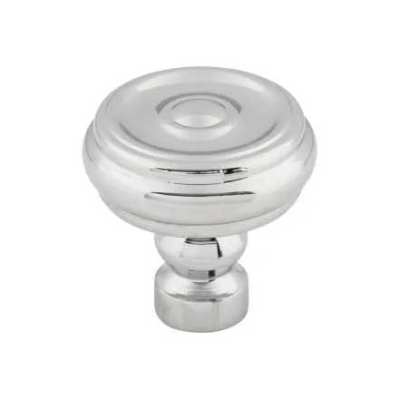 Top Knobs [TK882PC] Die Cast Zinc Cabinet Knob - Brixton Series - Polished Chrome Finish - 1 1/4&quot; Dia.