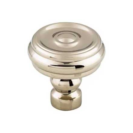 Top Knobs [TK882PN] Die Cast Zinc Cabinet Knob - Brixton Series - Polished Nickel Finish - 1 1/4&quot; Dia.