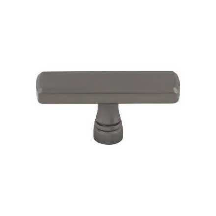 Top Knobs [TK852AG] Die Cast Zinc Cabinet Knob - Kingsbridge Series - Ash Gray Finish - 2 3/8&quot; L