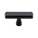 Top Knobs [TK852BLK] Die Cast Zinc Cabinet Knob - Kingsbridge Series - Flat Black Finish - 2 3/8&quot; L