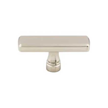 Top Knobs [TK852PN] Die Cast Zinc Cabinet Knob - Kingsbridge Series - Polished Nickel Finish - 2 3/8" L
