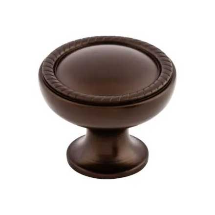 Top Knobs [M793] Die Cast Zinc Cabinet Knob - Emboss Series - Oil Rubbed Bronze Finish - 1 1/4" Dia.