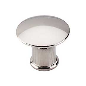 Top Knobs [M1307] Die Cast Zinc Cabinet Knob - Lund Series - Polished Nickel Finish - 1 1/4" Dia.