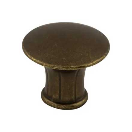 Top Knobs [M912] Die Cast Zinc Cabinet Knob - Lund Series - German Bronze Finish - 1 1/4" Dia.