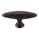 Top Knobs [M931] Die Cast Zinc Cabinet T-Knob - Ribbon &amp; Reed Series - Oil Rubbed Bronze Finish - 2 3/4&quot; L