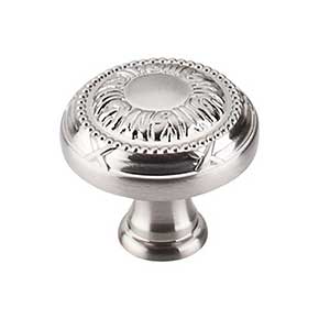 Top Knobs [M1621] Die Cast Zinc Cabinet Knob - Ribbon Series - Brushed Satin Nickel Finish - 1 1/4" Dia.