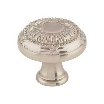 Top Knobs [M1621] Die Cast Zinc Cabinet Knob - Ribbon Series - Brushed Satin Nickel Finish - 1 1/4" Dia.