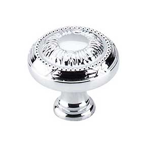 Top Knobs [M1622] Die Cast Zinc Cabinet Knob - Ribbon Series - Polished Chrome Finish - 1 1/4" Dia.