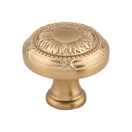 Top Knobs [M1645] Die Cast Zinc Cabinet Knob - Ribbon Series - Brushed Bronze Finish - 1 1/4" Dia.
