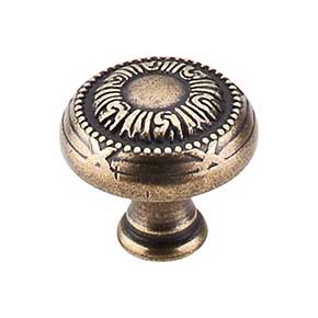 Top Knobs [M960] Die Cast Zinc Cabinet Knob - Ribbon Series - German Bronze Finish - 1 1/4" Dia.