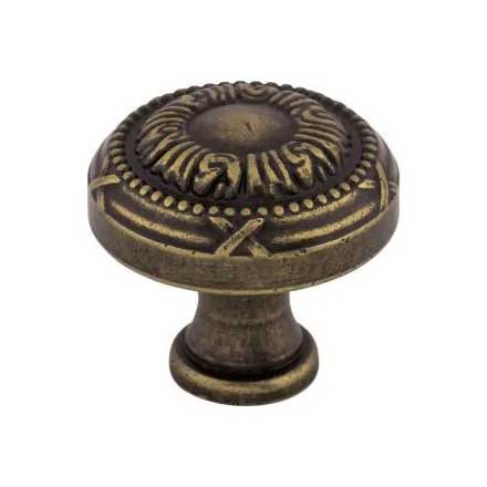 Top Knobs [M960] Die Cast Zinc Cabinet Knob - Ribbon Series - German Bronze Finish - 1 1/4" Dia.