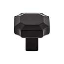 Top Knobs [TK3020BLK] Die Cast Zinc Cabinet Knob - Davenport Series - Flat Black Finish - 1 1/4&quot; Dia.