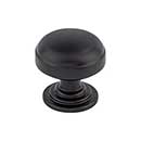 Top Knobs [TK3000BLK] Die Cast Zinc Cabinet Knob - Ellis Series - Flat Black Finish - 1 1/4&quot; Dia.