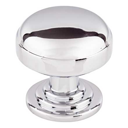 Top Knobs [TK3000PC] Die Cast Zinc Cabinet Knob - Ellis Series - Polished Chrome Finish - 1 1/4&quot; Dia.