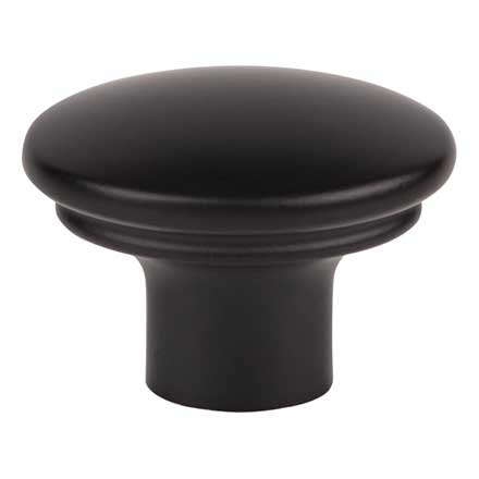 Top Knobs [TK3051BLK] Die Cast Zinc Cabinet Knob - Julian Series - Flat Black Finish - 1 3/8" L