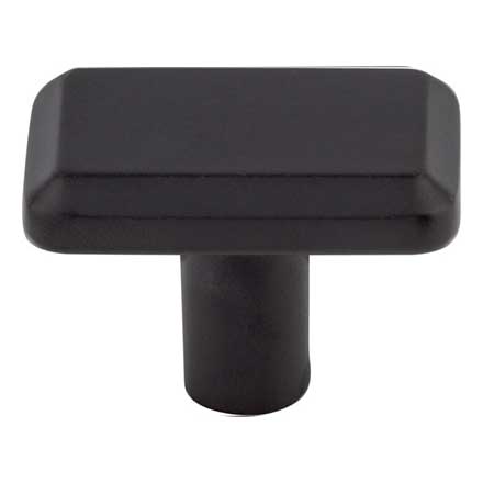 Top Knobs [TK3010BLK] Die Cast Zinc Cabinet T-Knob - Telfair Series - Flat Black Finish - 1 1/2" L