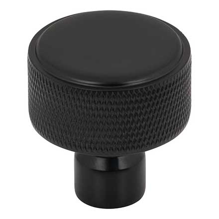 Top Knobs [TK3261BLK] Steel Cabinet Knob - Garrison Series - Flat Black Finish - 1 1/4" Dia.