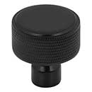 Top Knobs [TK3261BLK] Steel Cabinet Knob - Garrison Series - Flat Black Finish - 1 1/4&quot; Dia.