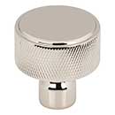 Top Knobs [TK3261PN] Steel Cabinet Knob - Garrison Series - Polished Nickel Finish - 1 1/4&quot; Dia.