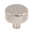 Top Knobs [TK3230PN] Steel Cabinet Knob - Burnham Series - Polished Nickel Finish - 1 1/4" Dia.