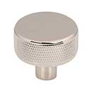 Top Knobs [TK3230PN] Steel Cabinet Knob - Burnham Series - Polished Nickel Finish - 1 1/4" Dia.