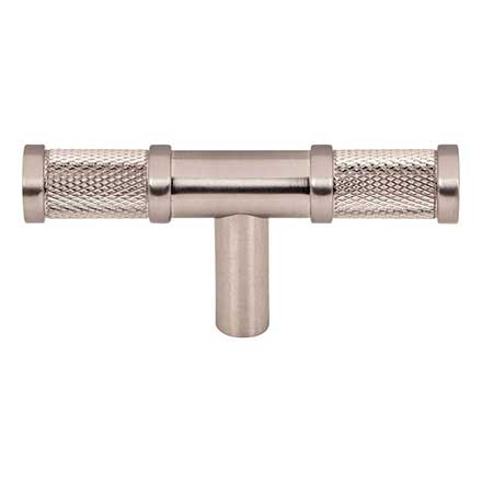 Top Knobs [TK3231BSN] Steel Cabinet Knob - Burnham Series - Brushed Satin NIckel Finish - 3" L
