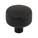 Top Knobs [TK3230BLK] Steel Cabinet Knob - Burnham Series - Flat Black Finish - 1 1/4&quot; Dia.