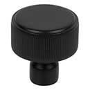 Top Knobs [TK3250BLK] Steel Cabinet Knob - Dempsey Series - Flat Black Finish - 1 1/4&quot; Dia.