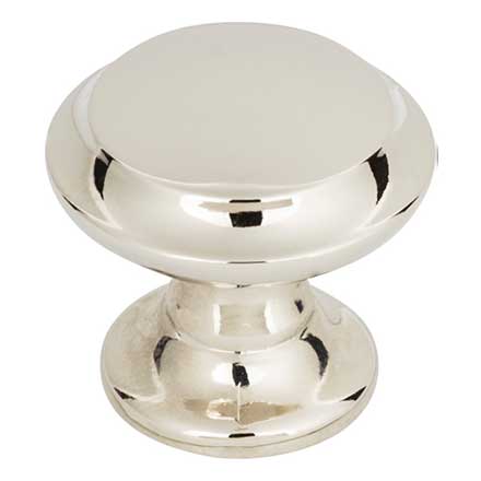 Top Knobs [TK1050PN] Die Cast Zinc Cabinet Knob - Barrow Series - Polished Nickel Finish - 1 1/4" Dia.