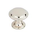 Top Knobs [TK1050PN] Die Cast Zinc Cabinet Knob - Barrow Series - Polished Nickel Finish - 1 1/4&quot; Dia.