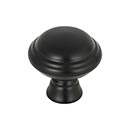 Top Knobs [TK1020BLK] Die Cast Zinc Cabinet Knob - Henderson Series - Flat Black Finish - 1 1/4" Dia.