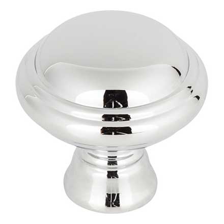 Top Knobs [TK1020PC] Die Cast Zinc Cabinet Knob - Henderson Series - Polished Chrome Finish - 1 1/4" Dia.