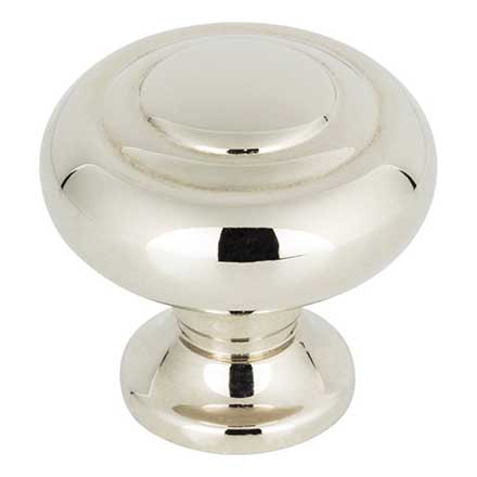 Top Knobs [TK1000PN] Die Cast Zinc Cabinet Knob - Kent Series - Polished Nickel Finish - 1 1/4" Dia.