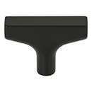 Top Knobs [TK1010BLK] Die Cast Zinc Cabinet Knob - Riverside Series - Flat Black Finish - 2" L