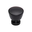 Top Knobs [TK960BLK] Die Cast Zinc Cabinet Knob - Allendale Series - Flat Black Finish - 1 1/8" Dia.