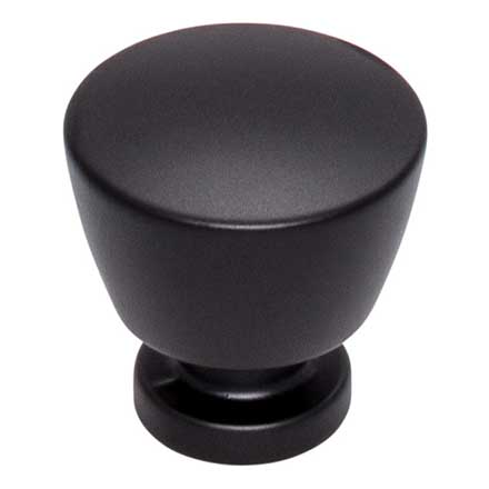 Top Knobs [TK961BLK] Die Cast Zinc Cabinet Knob - Allendale Series - Flat Black Finish - 1 1/4" Dia.