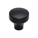 Top Knobs [TK901BLK] Die Cast Zinc Cabinet Knob - Kinney Series - Flat Black Finish - 1 1/4" Dia.