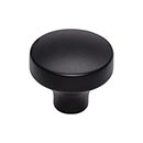 Top Knobs [TK902BLK] Die Cast Zinc Cabinet Knob - Kinney Series - Flat Black Finish - 1 1/2" Dia.