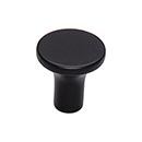 Top Knobs [TK911BLK] Die Cast Zinc Cabinet Knob - Marion Series - Flat Black Finish - 1" Dia.