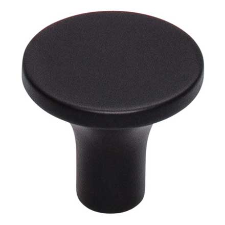 Top Knobs [TK912BLK] Die Cast Zinc Cabinet Knob - Marion Series - Flat Black Finish - 1 1/8" Dia.