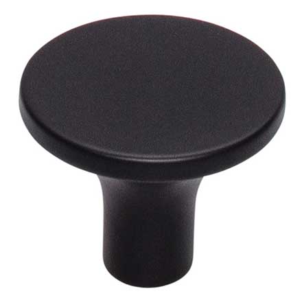 Top Knobs [TK913BLK] Die Cast Zinc Cabinet Knob - Marion Series - Flat Black Finish - 1 1/4" Dia.