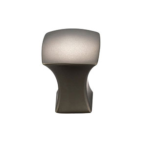 Top Knobs [TK550AG] Die Cast Zinc Cabinet Knob - Glacier Series - Flat Black Finish - 3/4" Sq.