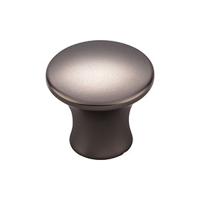 Top Knobs [TK591AG] Die Cast Zinc Cabinet Knob - Oculus Series - Ash Gray Finish - 1 1/8" Dia.