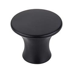 Top Knobs [TK592BLK] Die Cast Zinc Cabinet Knob - Oculus Series - Flat Black Finish - 1 5/16" Dia.